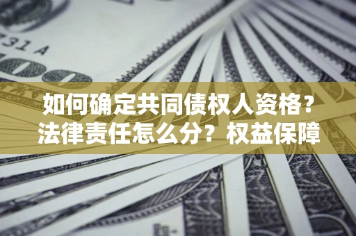 济南如何确定共同债权人资格？法律责任怎么分？权益保障技巧揭秘！