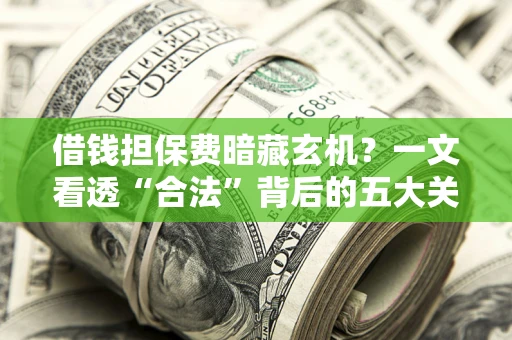 济南借钱担保费暗藏玄机？一文看透“合法”背后的五大关键陷阱