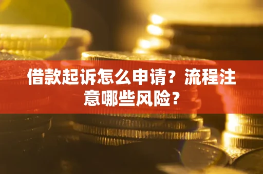 济南借款起诉怎么申请？流程注意哪些风险？