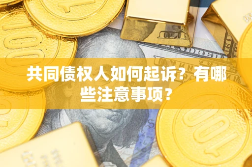 济南共同债权人如何起诉？有哪些注意事项？