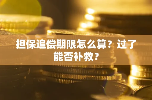 济南担保追偿期限怎么算？过了能否补救？